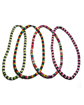Philippines Overstock Jewelry Sale Bargains 4-5 mm Coconut Multicolored Necklace 4 pcs SFASWL010
