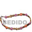 Handmade Sig-id Wood Tube Anklet