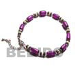 Philippines Fashion Anklet Shell Fashion Anklet Jewelry Buri Seed Anklet In Lavender Color Natural Shell Component BURIAK4