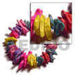 Multicolored Elastic Coco Chips Coco Bracelets