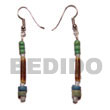 Dangling Sig-id W/ 2-3mm Coco Earrings Coconut Earrings