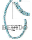 4-5mm Coco Blue Splashing Coco Beads Coconut Necklace