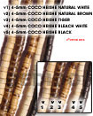 4-5mm Coco Heishe Natural Coco Beads Coconut Necklace