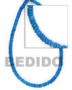 4-5mm Blue Coco Pokalet Coco Beads Coconut Necklace