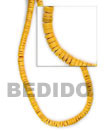 4-5mm Mango Yellow Coco Coco Beads Coconut Necklace