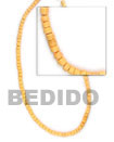 4-5mm Light Yellow Coco Coco Beads Coconut Necklace