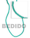 2-3mm Aqua Green Coco Coco Beads Coconut Necklace