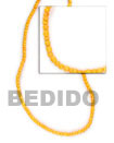2-3 Mm Golden Yellow Coco Beads Coconut Necklace
