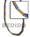 Bamboo Tube W/ Coco Wood Beads Necklace