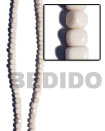 White Bone Bead Nuggets Bone Horn Beads Necklace