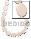 Flat Oval Bone Beads Bone Horn Beads Necklace