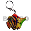 Philippines Philippines Keychain Shell Fashion Keychain Jewelry Fish Handpainted Wooden Keychain 48mmx60mm Natural Shell Component SFAS001KC