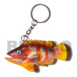 Fish Handpainted Wooden Keychain