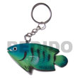 Fish Handpainted Wooden Keychain