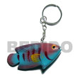 Philippines Philippines Keychain Shell Fashion Keychain Jewelry Fish Handpainted Wooden Keychain 73mmx35mm Natural Shell Component SFAS012KC