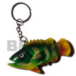 Fish Handpainted Wooden Keychain