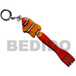 Fish On Fork Handpainted Keychain