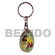 Philippines Philippines Keychain Shell Fashion Keychain Jewelry Cowri Shells With Laminated Seashell Keychain Natural Shell Component SFAS049KC