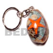 Cowri Shell With Laminated Keychain