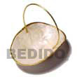 Capiz Shell Hat Basket Gifts Decorative Souvenir Item