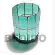 Round Aqua Blue Capiz Gifts Decorative Souvenir Item