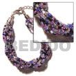 12 Rows Lavender/blue Green Glass Beads Bracelets