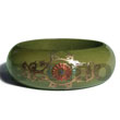 Philippines Hand Painted Bangles Shell Fashion Hand Painted Bangles Jewelry Early Spring Tone W/ Embossed Handpainting / Grained,sanded,stained And Coated W/ Clear High Gloss Protective Finish Nat. Wood Bangle / Wood Tones Ht= 25mm / Outer Diameter = 65mm Inner Diameter / 10mm Thickness Maki-e Japanese Art Of Painting Makie Natural Shell Component SFAS427BL