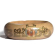 Natural White Wooden Bangle Hand Painted Bangles