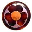 Blacktab Shell Pendant Hand Painted Pendant