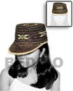 Philippines Philippine Fashion Hats Shell Fashion Hats Jewelry Rattan Cora Hat Plastic / Brown / L36 Natural Shell Component SFAS001HAT