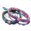 Adjustable Wax Cord Macramae Fashion Pair Bracelets