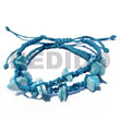 Adjustable Fashion Macramae Pair In Baby Blue Bracelets