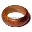 Philippines Wooden Bangles Shell Fashion Wooden Bangles Jewelry Bayong Rounded Wood Bangle / Ht= 1 Inch / 65mm Inner Diameter / 82mm Outer Diameter Natural Shell Component SFAS076BL