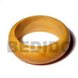 Philippines Wooden Bangles Shell Fashion Wooden Bangles Jewelry Nangka Rounded Wood Bangle / Ht= 1 Inch / 65mm Inner Diameter / 82mm Outer Diameter Natural Shell Component SFAS077BL