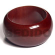 Chunky Stained High Gloss Wooden Bangles