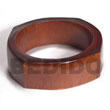 Chunky Elvira Natural Wood Wooden Bangles