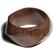 Philippines Wooden Bangles Fashion Twisted Natural Wood Chunky Bangle Mocca Brown Wooden Bangle SFAS546BL