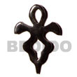 Celtic Horn Cross 40mm Bone Horn Pendant
