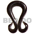 Horn Double Hook 40mm Bone Horn Pendant