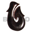 Horn Fish Hook 45mm Bone Horn Pendant