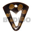 Horn W/ Design 40mm Bone Horn Pendant