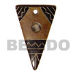 Aztec Carving Natural Horn Bone Horn Pendant