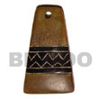 Aztec Carving Natural Horn Bone Horn Pendant