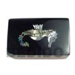 Inlaid Seahorse Design Wooden Jewelry Box