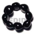 Elastic 8 Pcs. Black Kukui Nuts Lumbang Seeds