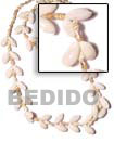 Philippines Hawaiian Lei Necklace Shell Fashion Hawaiian Lei Necklace Jewelry Bubble Shell W/ Nassa White Length =35 In. Natural Shell Component SFAS003LEI