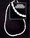 Philippines Shell Beads Troca Teardrop Shell Beads - Shell Fashion Online Shopping Store SFAS009SPS