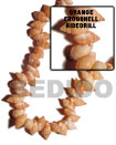 Philippines Shell Beads Orange Frog Shell Beads - Shell Fashion Online Shopping Store SFAS036SPS