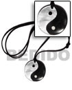 40mm Round Yin Yang Surfers Necklace