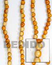 Red Wood Beads Wooden Necklaces